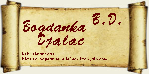Bogdanka Đalac vizit kartica